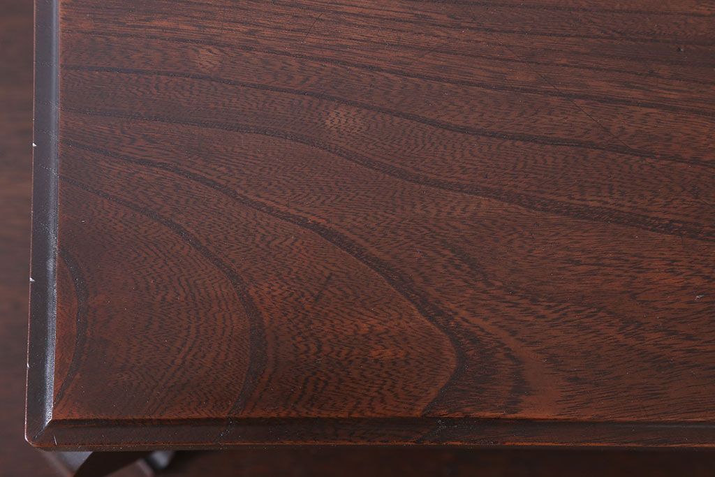 アンティーク雑貨　和製アンティーク　脚付き!古い欅材の花台