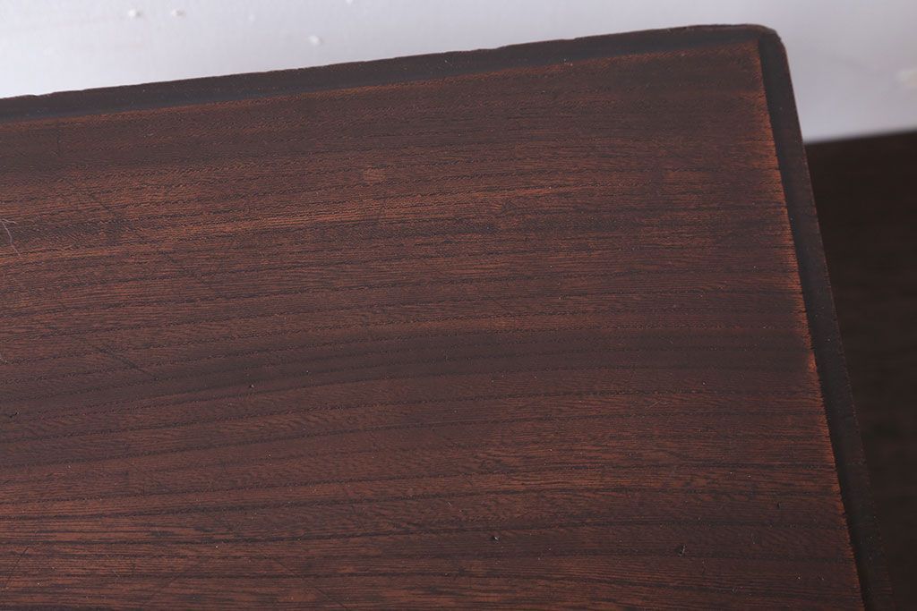 アンティーク雑貨　和製アンティーク　脚付き!古い欅材の花台