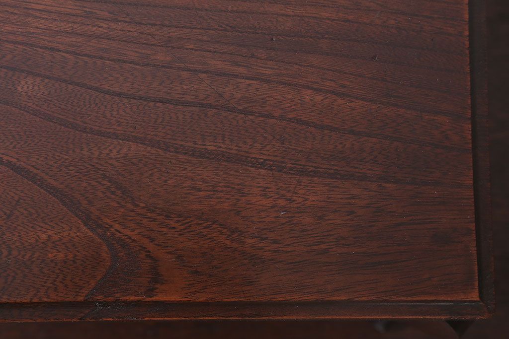 アンティーク雑貨　和製アンティーク　脚付き!古い欅材の花台