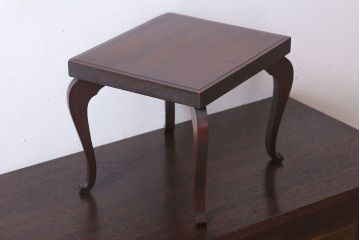 アンティーク雑貨　和製アンティーク　脚付き!古い欅材の花台