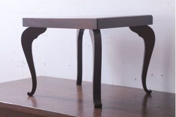 アンティーク雑貨　和製アンティーク　脚付き!古い欅材の花台