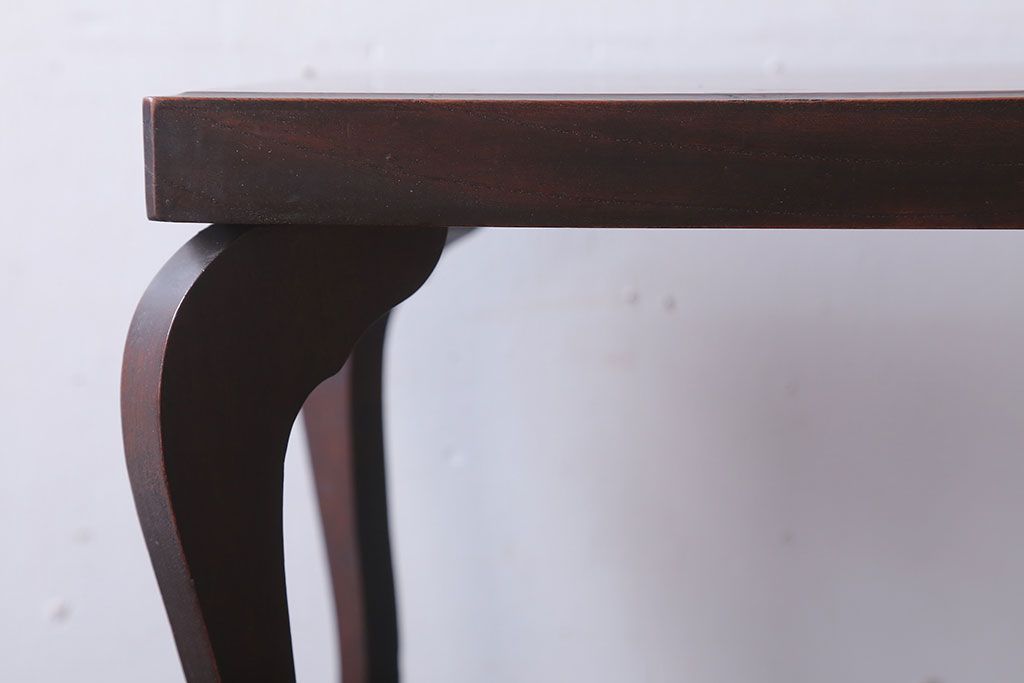 アンティーク雑貨　和製アンティーク　脚付き!古い欅材の花台