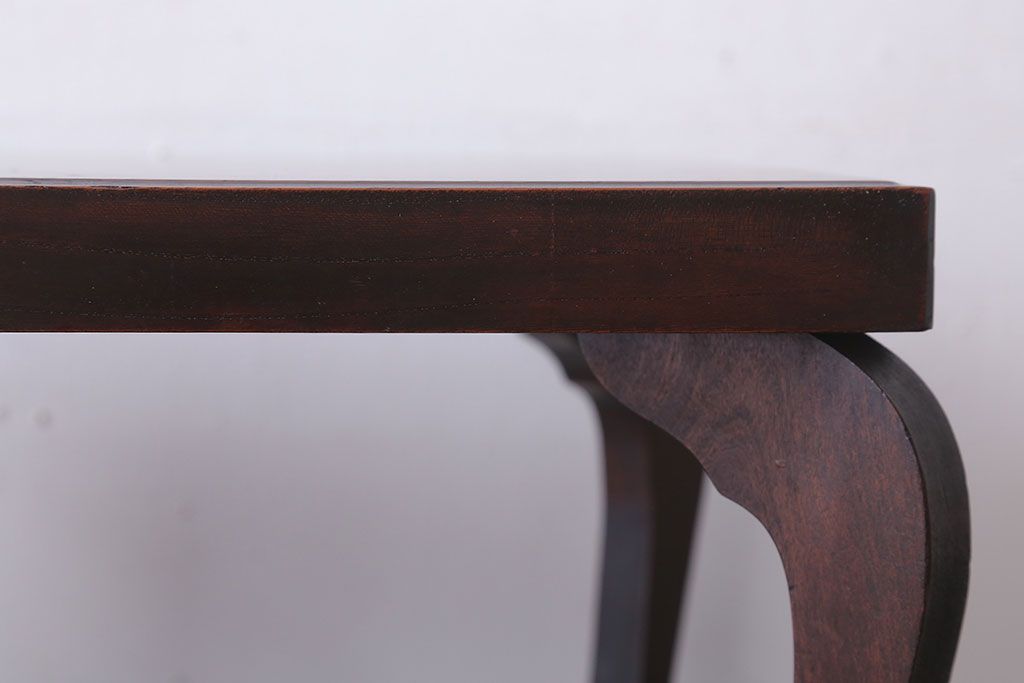 アンティーク雑貨　和製アンティーク　脚付き!古い欅材の花台