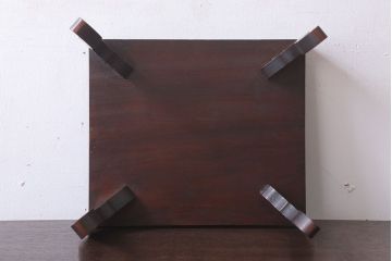 アンティーク雑貨　和製アンティーク　脚付き!古い欅材の花台