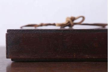 アンティーク雑貨　古民具・骨董　明治〜大正期　漆塗り!古い小物収納箱(文箱・木箱・小箱)