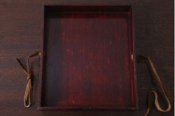 アンティーク雑貨　古民具・骨董　明治〜大正期　漆塗り!古い小物収納箱(文箱・木箱・小箱)