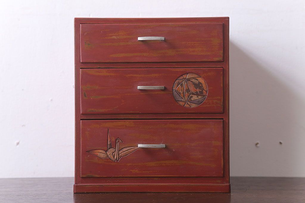 レトロ家具　昭和レトロ　小さなアンティーク小引き出し