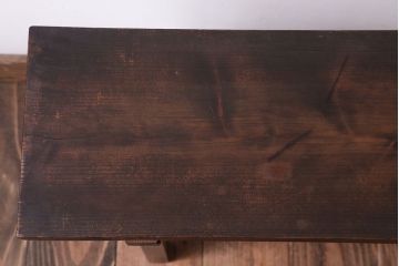 アンティーク雑貨　和製アンティーク　古い木製の飾り台(2)
