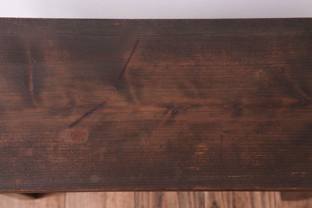 アンティーク雑貨　和製アンティーク　古い木製の飾り台(2)