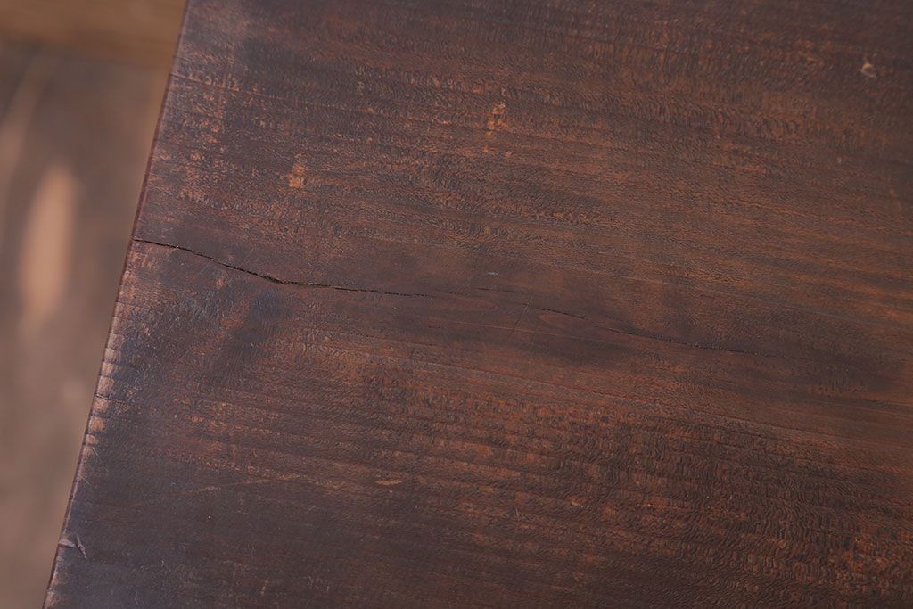 アンティーク雑貨　和製アンティーク　古い木製の飾り台(2)