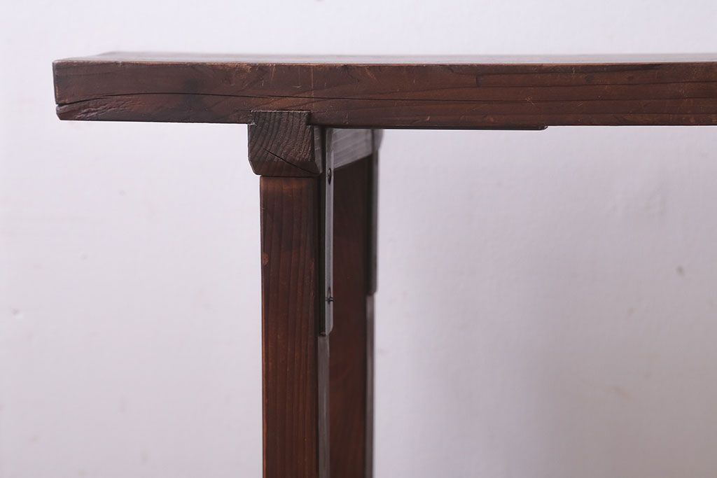 アンティーク雑貨　和製アンティーク　古い木製の飾り台(2)