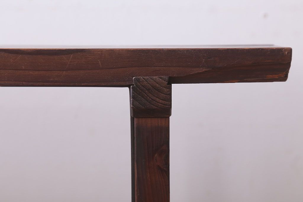 アンティーク雑貨　和製アンティーク　古い木製の飾り台(2)