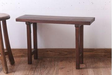 アンティーク雑貨　和製アンティーク　古い木製の飾り台(2)