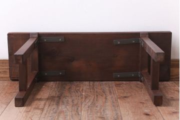 アンティーク雑貨　和製アンティーク　古い木製の飾り台(2)