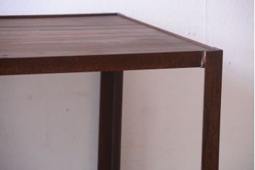 ラフジュ工房オリジナル　シンプルな背の低いアイアンラック(1)