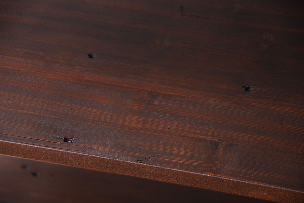 ラフジュ工房オリジナル　シンプルな背の低いアイアンラック(1)