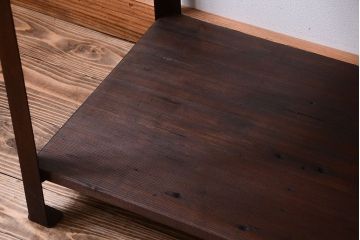 ラフジュ工房オリジナル　シンプルな背の低いアイアンラック(1)