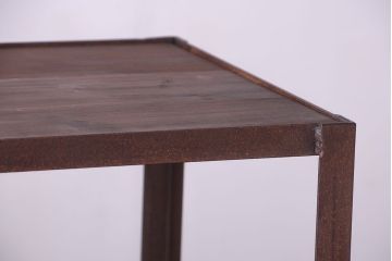 ラフジュ工房オリジナル　シンプルな背の低いアイアンラック(1)