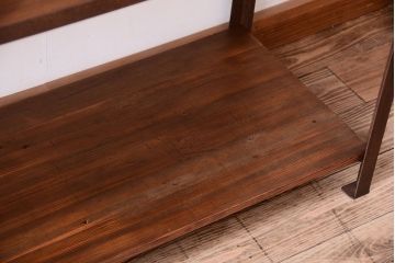 ラフジュ工房オリジナル　シンプルな背の低いアイアンラック(2)