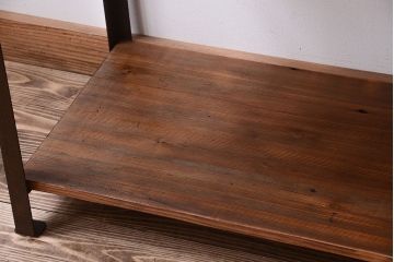 ラフジュ工房オリジナル　シンプルな背の低いアイアンラック(2)