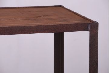 ラフジュ工房オリジナル　シンプルな背の低いアイアンラック(2)