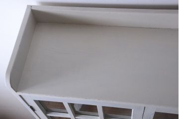 レトロ家具　昭和レトロ　大ぶりなペイント本箱(ブックケース)(2)