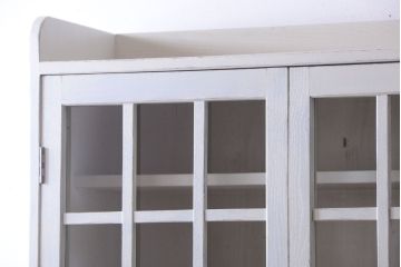 レトロ家具　昭和レトロ　大ぶりなペイント本箱(ブックケース)(2)