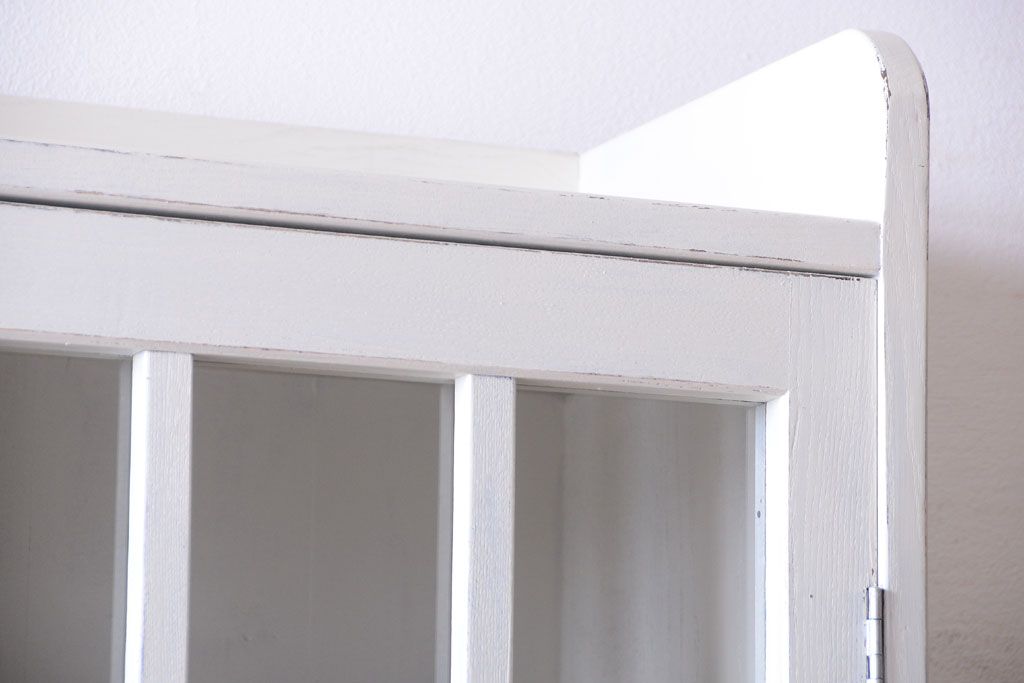 レトロ家具　昭和レトロ　大ぶりなペイント本箱(ブックケース)(2)