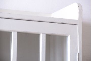 レトロ家具　昭和レトロ　大ぶりなペイント本箱(ブックケース)(2)