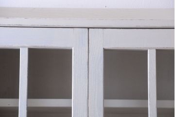 レトロ家具　昭和レトロ　大ぶりなペイント本箱(ブックケース)(2)