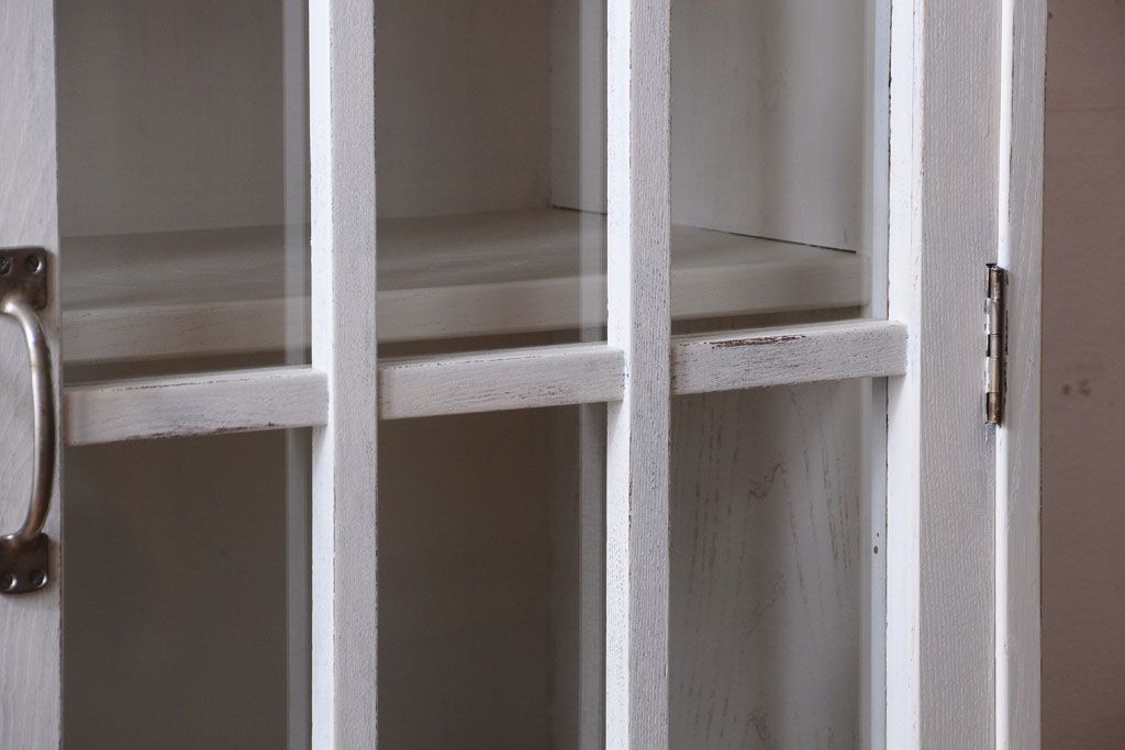 レトロ家具　昭和レトロ　大ぶりなペイント本箱(ブックケース)(2)