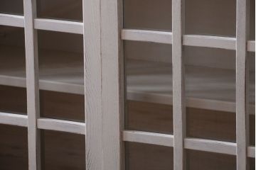 レトロ家具　昭和レトロ　大ぶりなペイント本箱(ブックケース)(2)