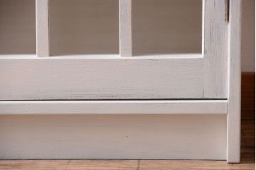 レトロ家具　昭和レトロ　大ぶりなペイント本箱(ブックケース)(2)