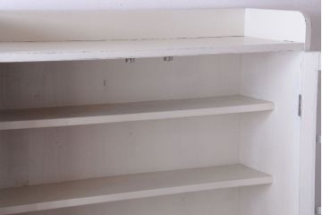 レトロ家具　昭和レトロ　大ぶりなペイント本箱(ブックケース)(2)