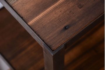 ラフジュ工房オリジナル　シンプルな背の低いアイアンラック(小)(2)