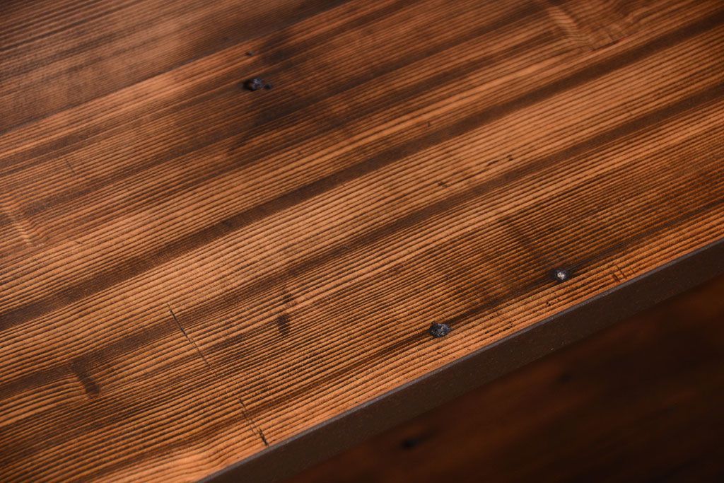 ラフジュ工房オリジナル　シンプルな背の低いアイアンラック(小)(2)