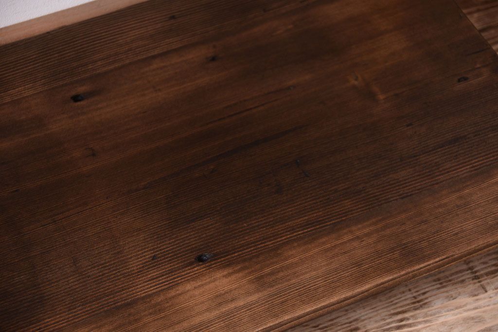 ラフジュ工房オリジナル　シンプルな背の低いアイアンラック(小)(2)