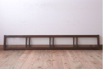 昭和レトロ　ダイヤガラス・プレスガラス入り!古い木製の明り取り