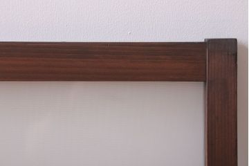 昭和レトロ　ダイヤガラス・プレスガラス入り!古い木製の明り取り