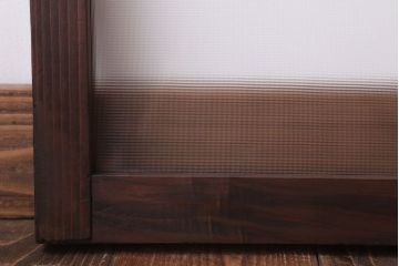 昭和レトロ　ダイヤガラス・プレスガラス入り!古い木製の明り取り