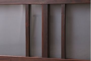 昭和レトロ　すりガラス入り!古い木製の明り取り