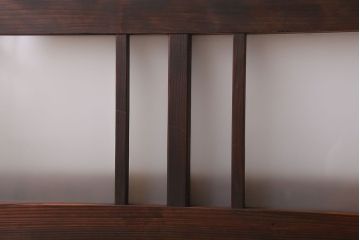 昭和レトロ　すりガラス入り!古い木製の明り取り