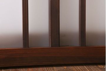 昭和レトロ　すりガラス入り!古い木製の明り取り