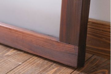 昭和レトロ　すりガラス入り!古い木製の明り取り