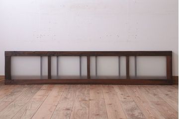 昭和レトロ　すりガラス入り!古い木製の明り取り