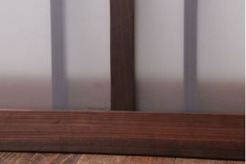 昭和レトロ　すりガラス入り!古い木製の明り取り