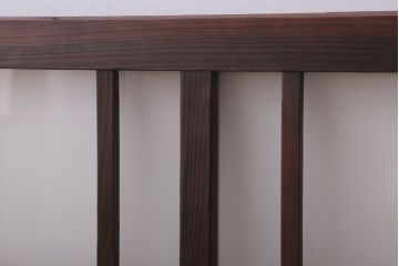 昭和レトロ　すりガラス入り!古い木製の明り取り(2)