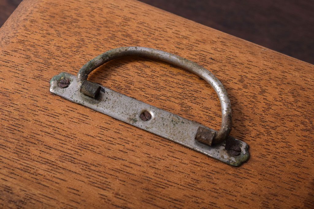 アンティーク雑貨　昭和レトロ　小さなアンティーク木箱(3)