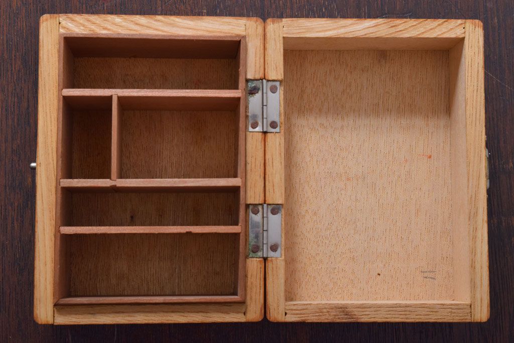 アンティーク雑貨　昭和レトロ　小さなアンティーク木箱(3)