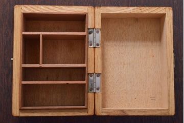 アンティーク雑貨　昭和レトロ　小さなアンティーク木箱(3)